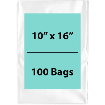 Clear Poly Bags Flat 1.5 Mil Size: 10 inch (width) X 16 inch (height)